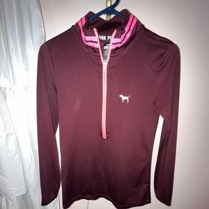 PINK 1/2 zip long sleeve